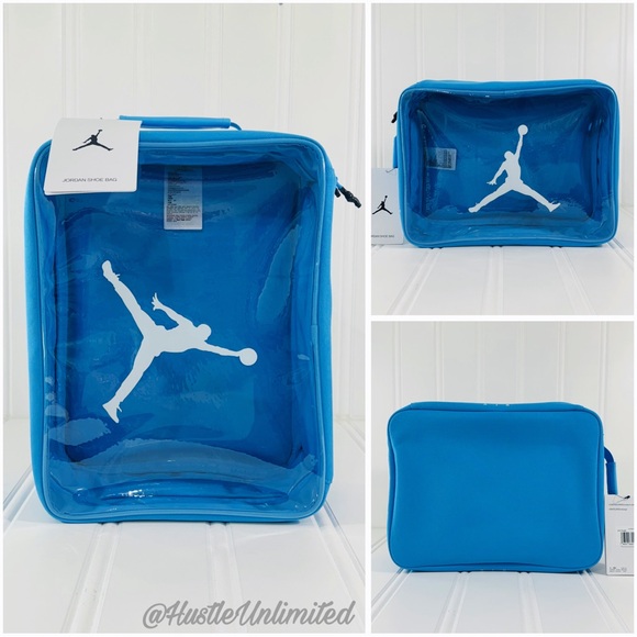 Nike Air Jordan UNC Travel Shoe Bag Box University Blue Handbag Large - Picture 1 of 9